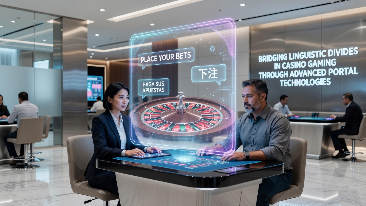 Screenshot showing real-time translation features in an online casino environment