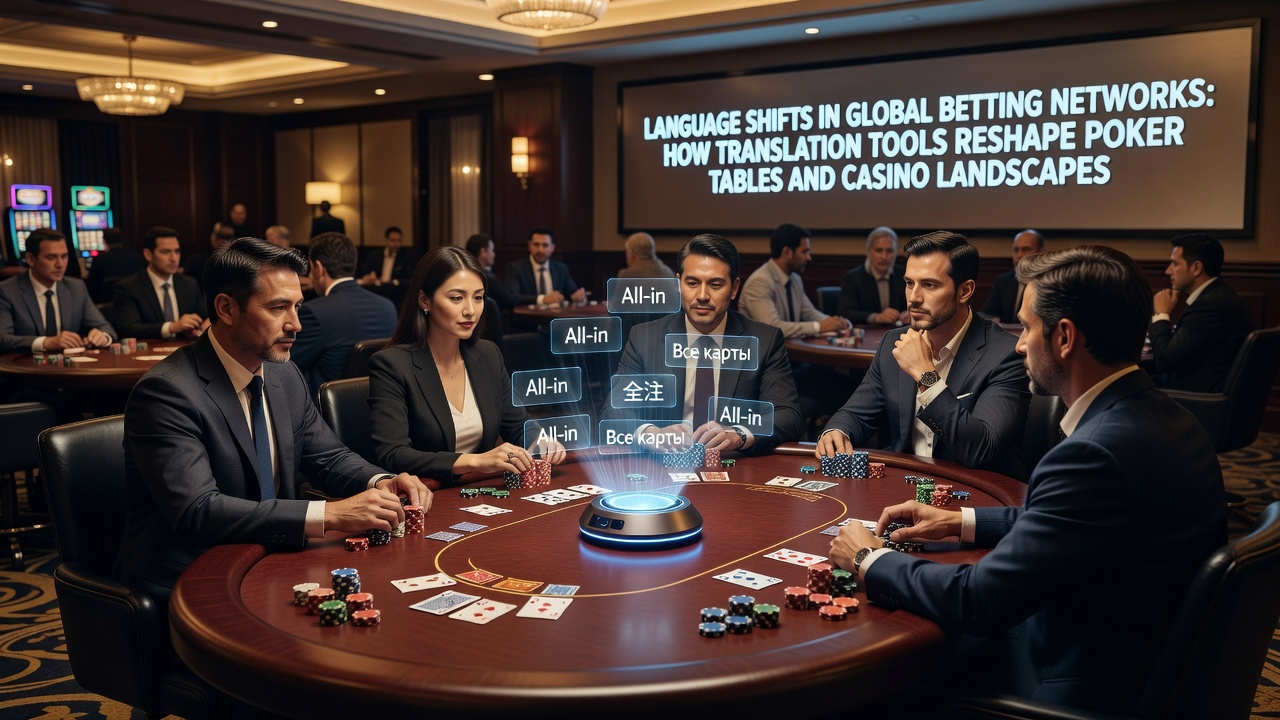 Casino lobby interface displaying real-time translated game descriptions for international users